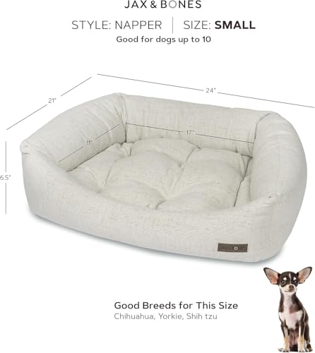 Napper Grey Corduroy Dog Bed w (Large / Luna Grey)
