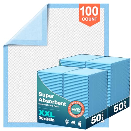 Bed Pads Disposable 30" x 36" 100 Count (30"X36"-100)