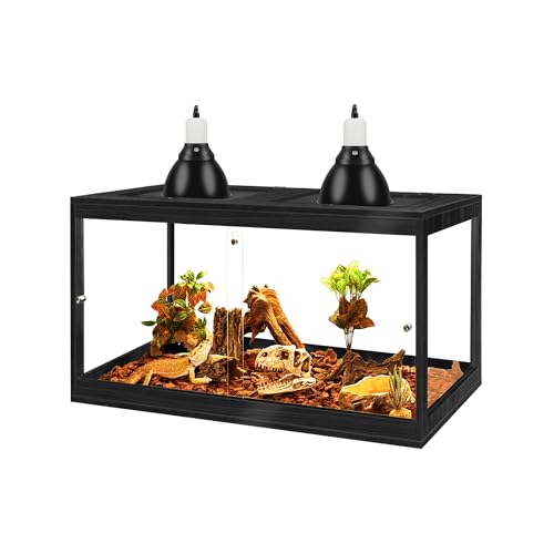 31 Gallon Bearded Dragon Tank (Black / 31 Gallon (24x15.5x15.5 Inch))