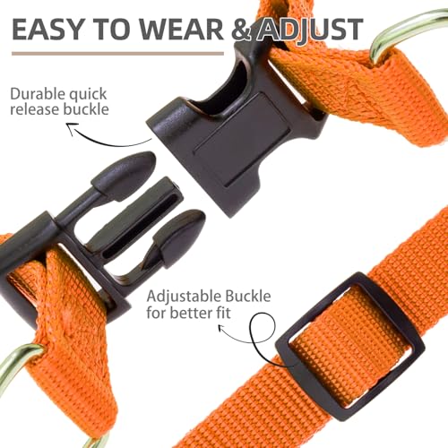 No Pull Dog Harness Small Sized Step (Orange / Small)