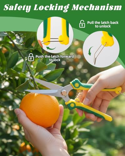 3 Pack Garden Pruning Shears Scissors Clippers (Anvil)