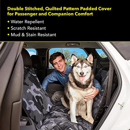 Dog Car Seat Cover (XL – Fits Large SUVs & Full-Size Trucks / Gray Camo)