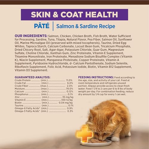 CORE+ Skin & Coat Pate Adult Wet Cat Food (2.8 Ounce (Pack of 12))