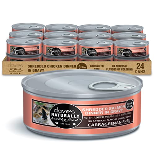 Wet Cat Food Shredded Salmon in Dinner (5.5 Ounce (Pack of 24))
