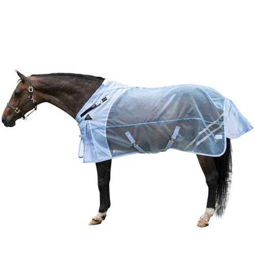 Mosquito Mesh II Adjusta (Horse Size 82 / VTEK Open Front Surcingle / Blue)