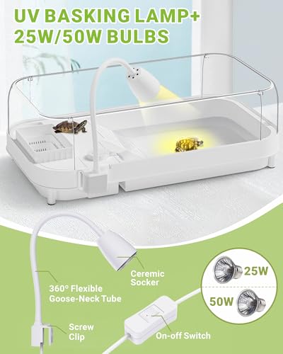 Large Turtle Tank Kit (L Kit-White Lamp)
