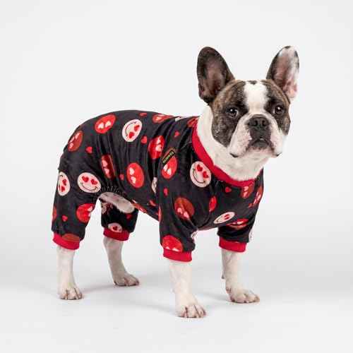 Hearts Eyes Smily Face Dog Pajamas (Heart Eyes Face / XX-Large)