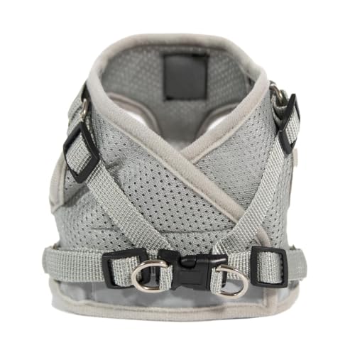 Travel Cat Harness and Leash Set (X-Small / Grey)