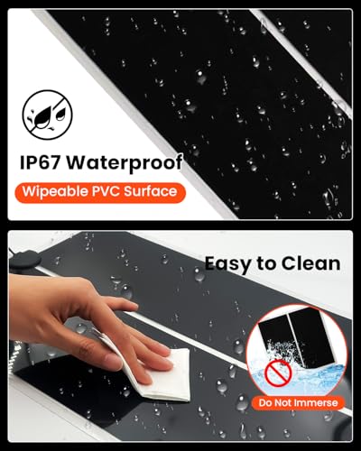 Reptile Terrarium Heat Pad with LCD Digital Aquarium Thermometer (5W, 5.5*6 in)