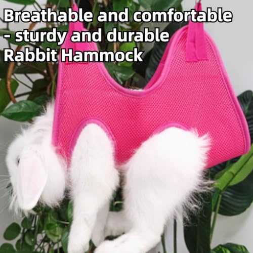 Rabbit Grooming Hammock with Safety Belt for Nail Clipping (Grey / XX-Small)