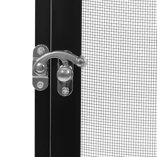 Micro Habitat Terrarium Enclosure Reptile Open Aluminum Screen Cage Black Large Reptiles Habitat Cage with Locking Latch for Small Tree Dwelling Reptiles