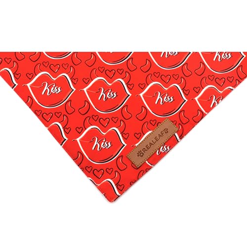 Valentine's Day Dog Bandanas 2 Pack (Red / Small)