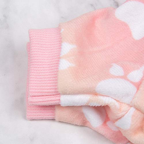 Small Dogs Outfit Soft Puppy Onesies Pjs Dog Pajamas Pet Coat Cat Apparel Comfy Doggie Jumpsuit Bodysuit for All Seasons (A05-Gradient footie / X-Large)