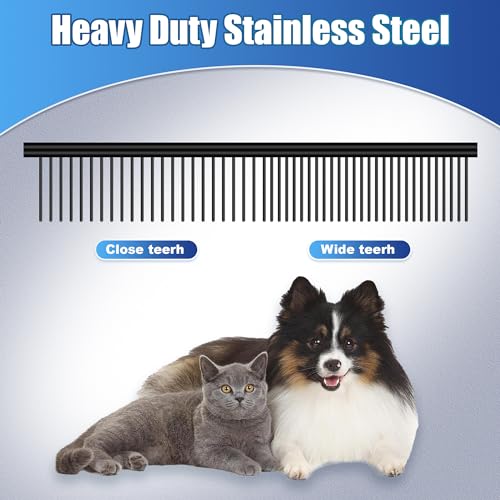 Dog Grooming Scissors Kit with Safety Round Tips (Charcoal)