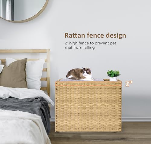 Large Cat Litter Box Enclosure (30.3'' L X 18.2'' W X 20.5'' H / Natural)