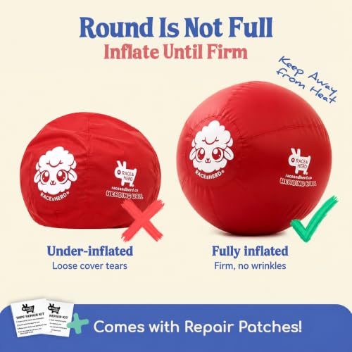 25" Original Herding Ball for Dogs (Cherry - L 25" Herding Ball Set / L 25")