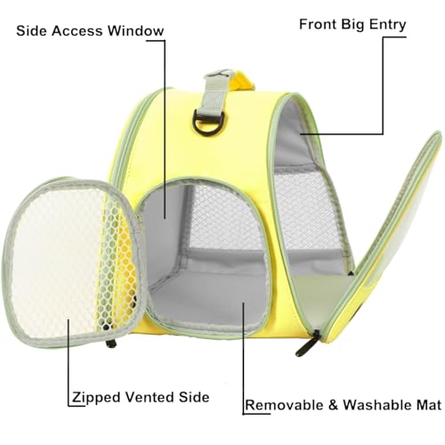 Bunny Travel Carrier with Absorbent Pad Set (Yellow)