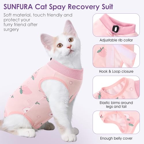Cat Recovery Suit (Peach / Small)