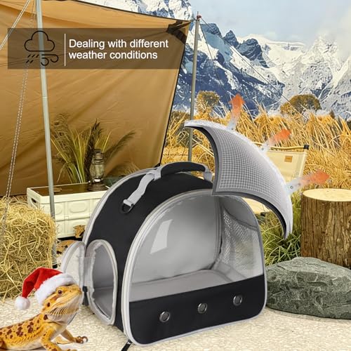 Bearded Dragon Travel Carrier (Black)
