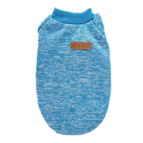 Dog Sweaters for Small Dogs (Light blue / X-Large)