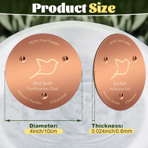 3 Pack Bird Bath Copper Disk (Copper/3PCS)