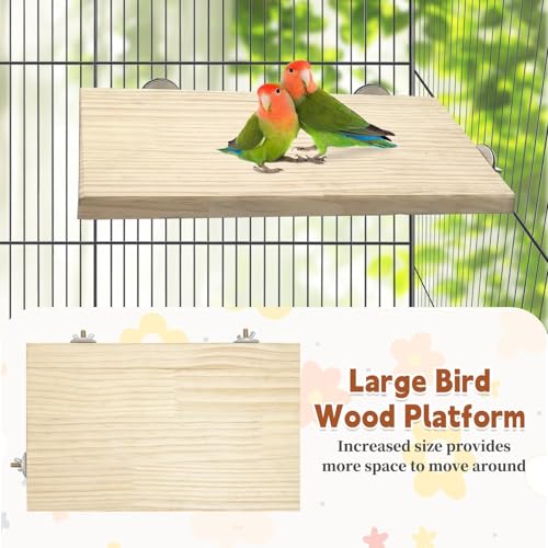 11.8 x 7.8 Inches Large Bird Perch (11.8x7.8in,2PCS)