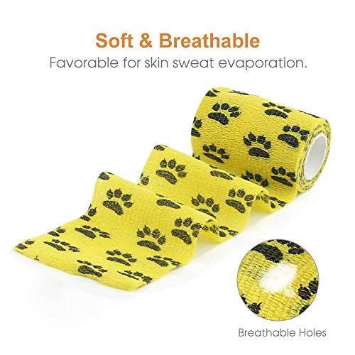 Vet Wrap Cohesive Bandages Bulk Self Adhesive Bandage Wrap Self Adherent Wrap Non (3 Inch Claw)