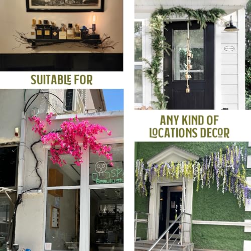 118" Bendable Artificial Grapevines Garland Tree Branches (Large)