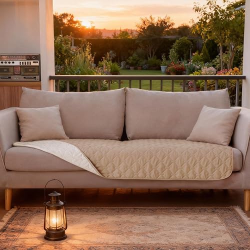 Waterproof Blanket (30x70 Inch (Pack of 1) / Dark Beige/Light Beige)