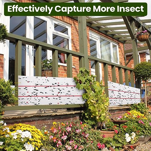 5 Pcs Giant Flypaper Fly Traps (White)