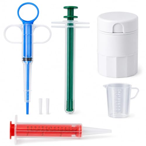 5 Piece Pet Medication Kit for Cats & Dogs (As Show)