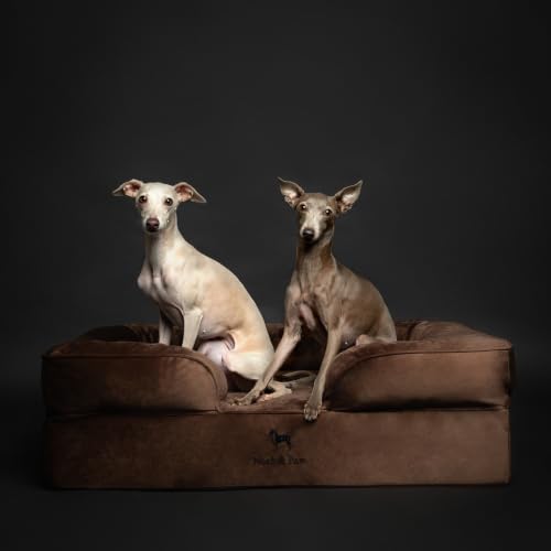 Dog Bed Orthopedic Memory Cooling Foam (Brown - VE / Large)
