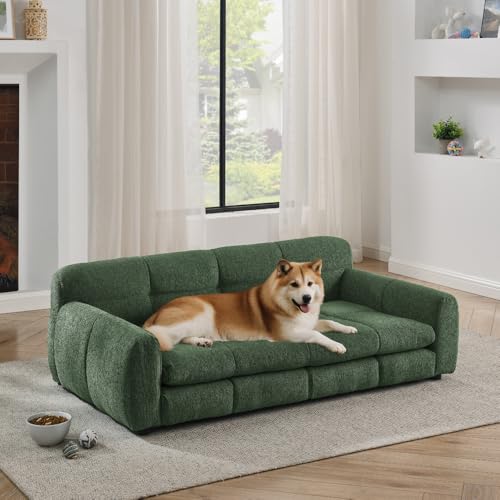 Elevated Dog Couch Bed (51 inch / Emerald Green)