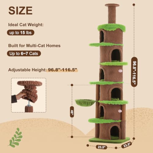 Magic Forest Floor (Brown / 96.8"-116.5" Forest Cat Tree)
