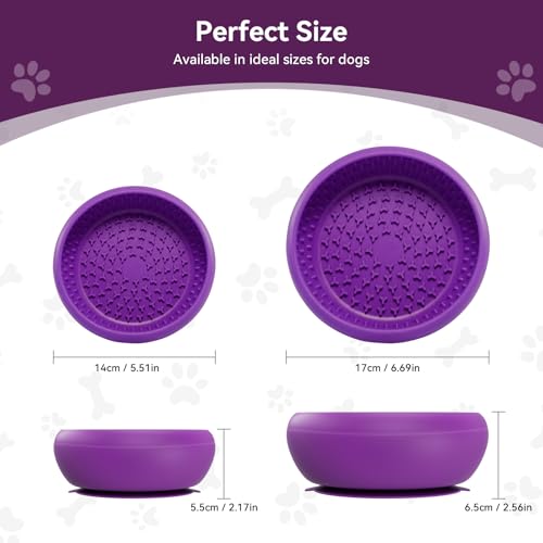 Dog Lick Bowl (Large / Purple)