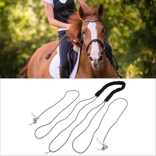 Adjustable Horse Training and Lunging Aid with Rear Fleece Cover