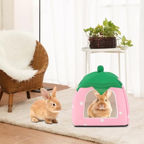 Guinea Pig Bed Hideout (Strawberry Pink)