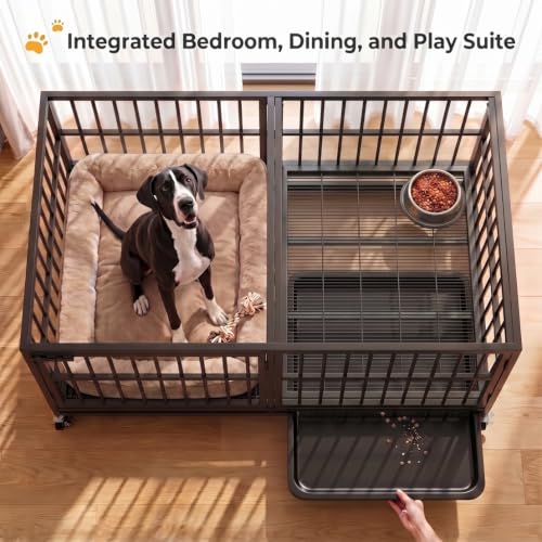 54" Heavy Duty Dog Crate (Black)