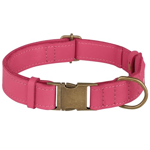 AirTag Dog Collar (Pink / M, 14"-18" Neck Fit)