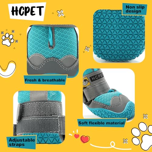 Dog Shoes for Dogs (Blue / Width 2.16 in)