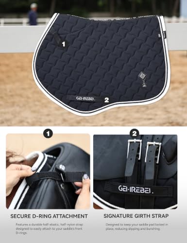Close Contact Saddle Pad for Horses (Black)