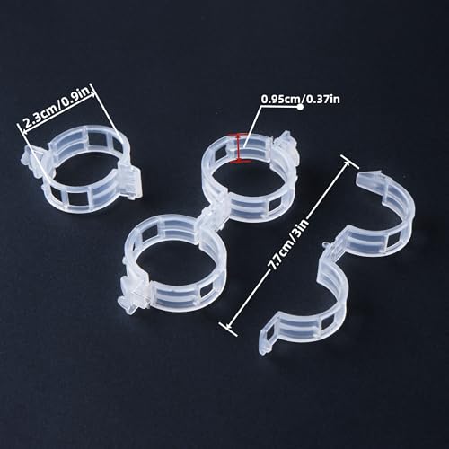 200 Pcs Plant Support Clips (White)