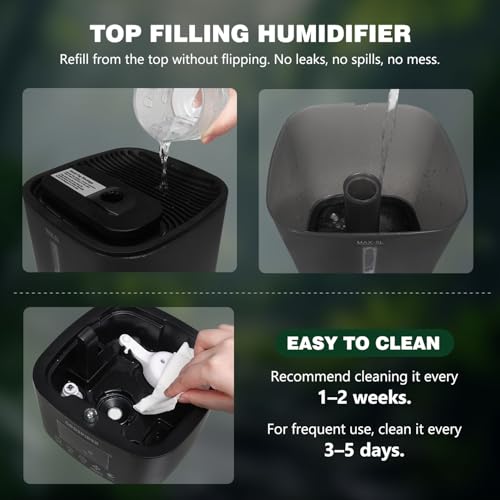 Reptile Fogger Humidifier (5L/1.32Gallon-Dual-UP)