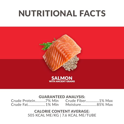 Simply Puree Salmon & Ancient Grains Cat Treats Tub