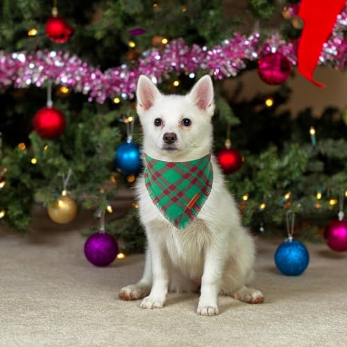 Christmas Dog Bandanas with Tassels (Small / Christmas-2)