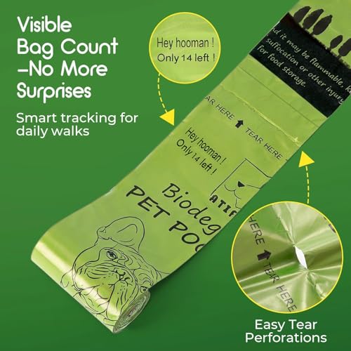 Biodegradable Dog Poop Bags 720 Count (720 Count (Pack of 1) / Lemon Scent)