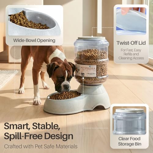 Gravity Pet Feeder (6-12 lb Feeder (3 Gallon) / Feeder)