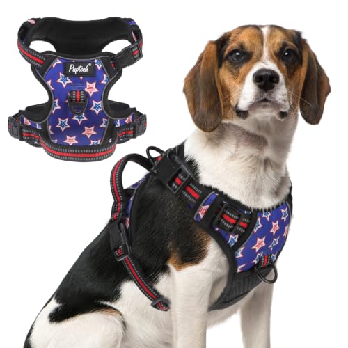 No Pull Tactical Dog Harness Medium Sized (Stars / Medium)