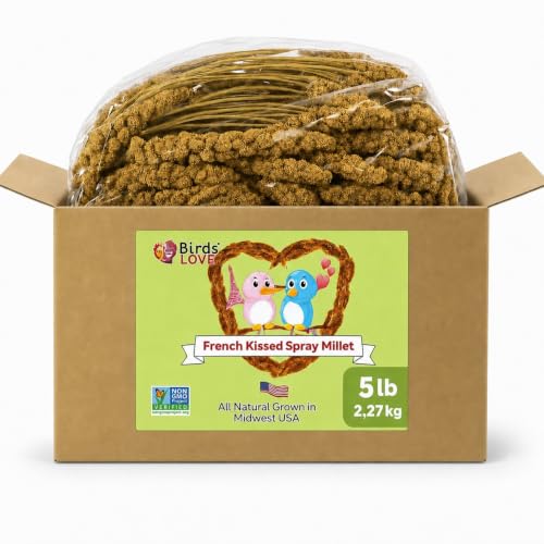 5lbs French Kissed Spray Millet for Birds (5lb)
