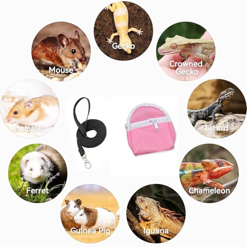 Leopard Gecko Backpack Carrier (Pink)